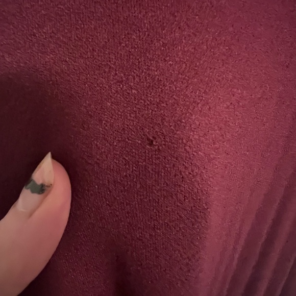 Burgundy fitted dress - Picture 4 of 5